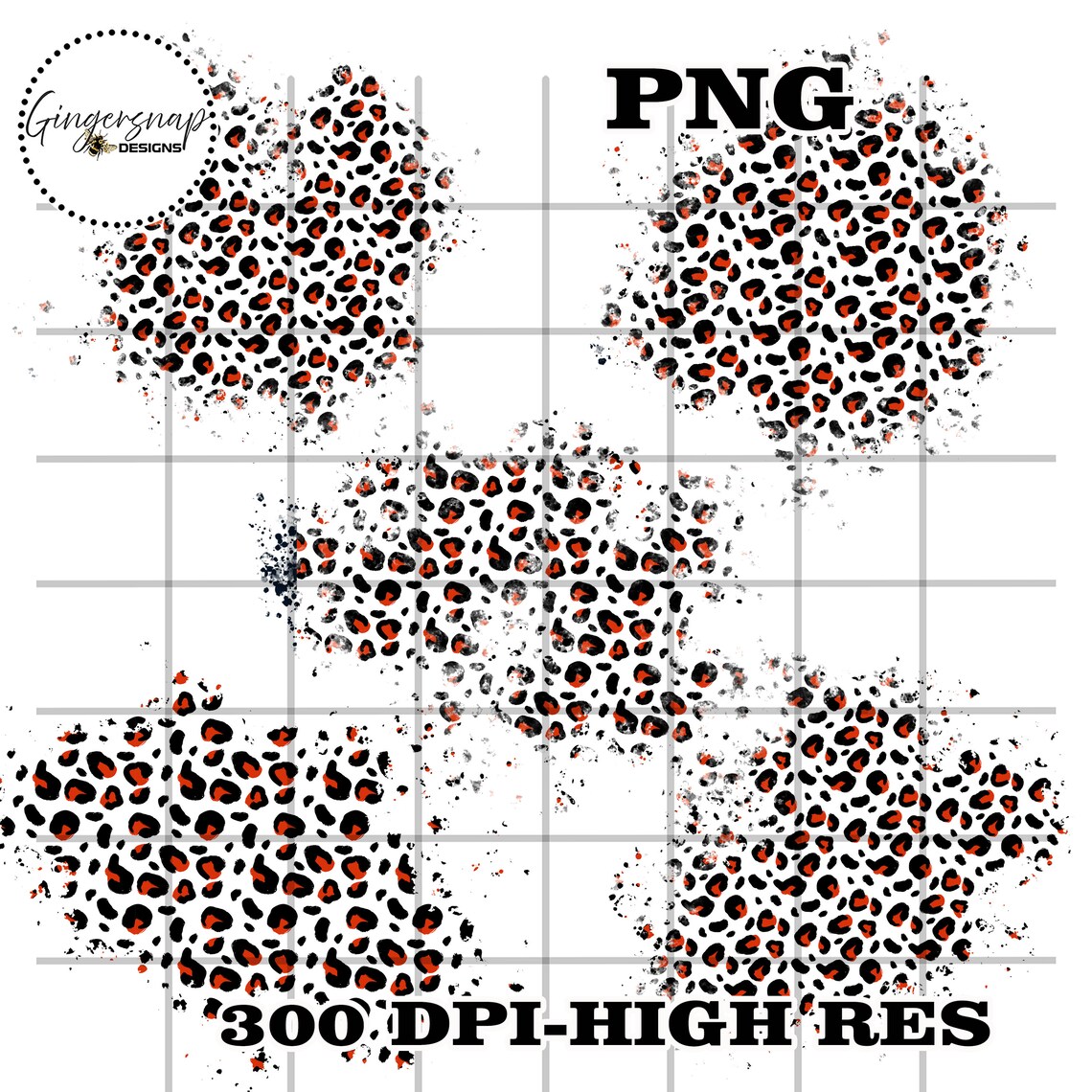 Distressed Leopard Patch PNG Sublimation Patches Leopard - Etsy