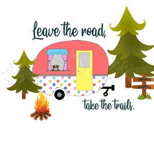Camper Sublimation Design | Camping | Retro Camper| Sublimation PNG | Digital Download | Printable Artwork | Digital Art | Vintage Camper