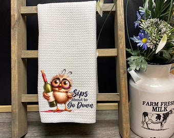 Funny wine kitchen towel | Wine Kitchen towel | Gifts | Wine Lover | wine Decor | Funny dish towel
