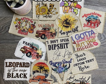 Hat Patch | 4x3 | Hat patches | Raggedy Patches | Raggedy Edge Patches | Patch for hat | Distressed Patches | Trucker hat patch