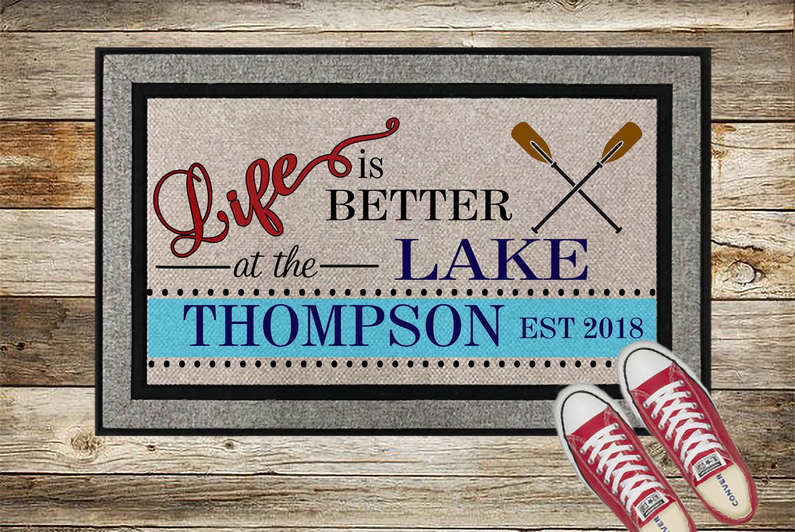 LAKE HOUSE Door Matslake Door Mat Retirement Etsy