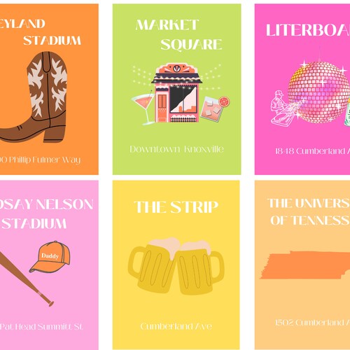 UTK College Prints Pack Etsy