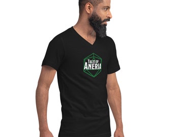 Tales of Aneria (Official) - Logo - Unisex V-Hals T-Shirt met korte mouw