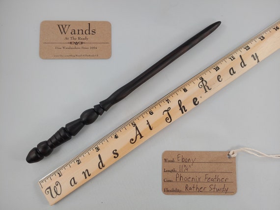 Ebony Wood Magic Wand Length 11 3 4 Core Phoenix Etsy Ebony Wood Magic Wand Length 11 3 4 Core Phoenix Etsy