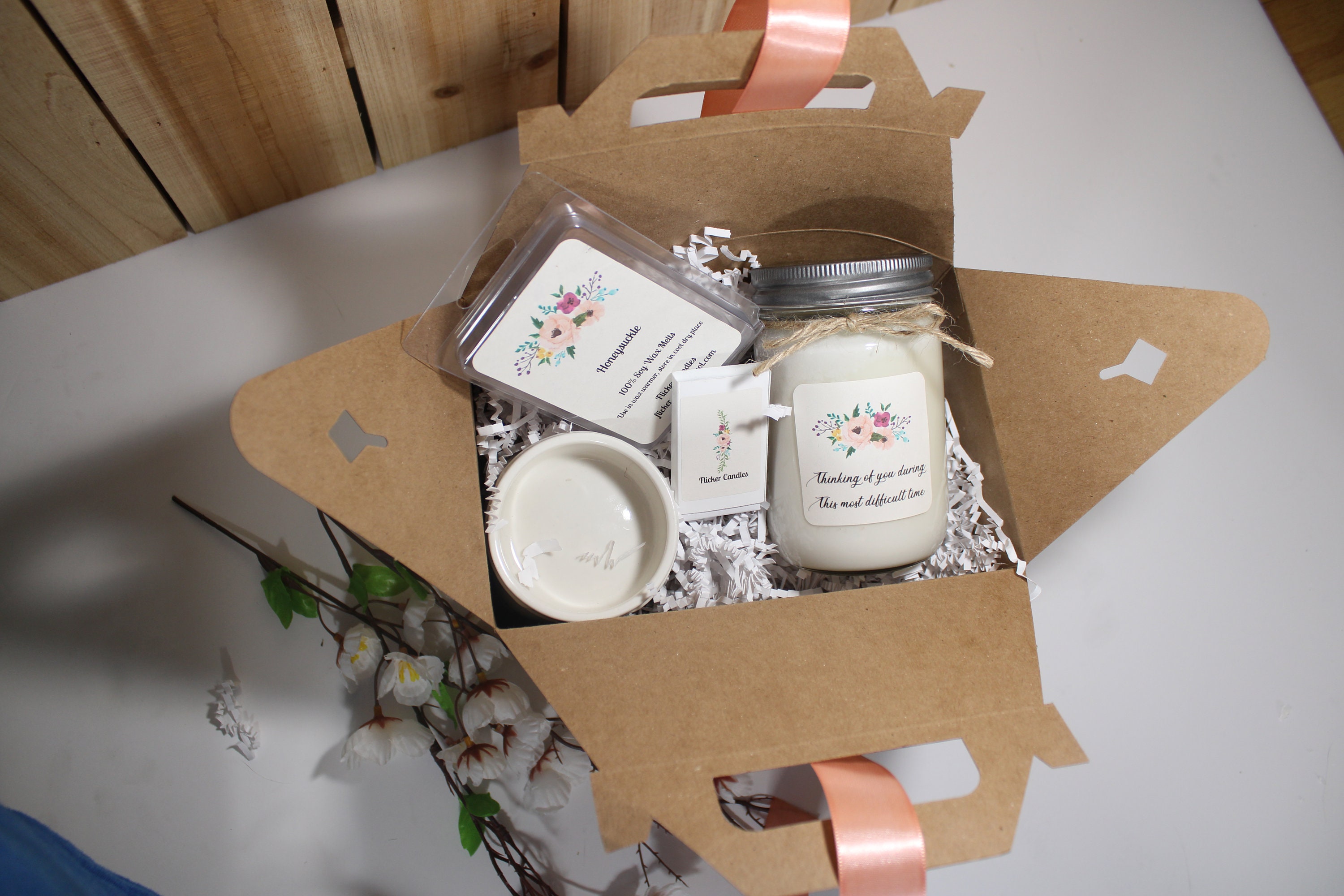 Sympathy Candle Gift Set | Condolence Gift Box | Condolence Candle