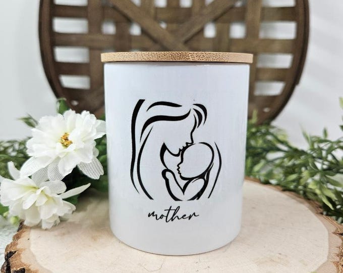 Baby Shower Gift | New Mother Gift | Soy Candle | Sublimated | Permanent Image