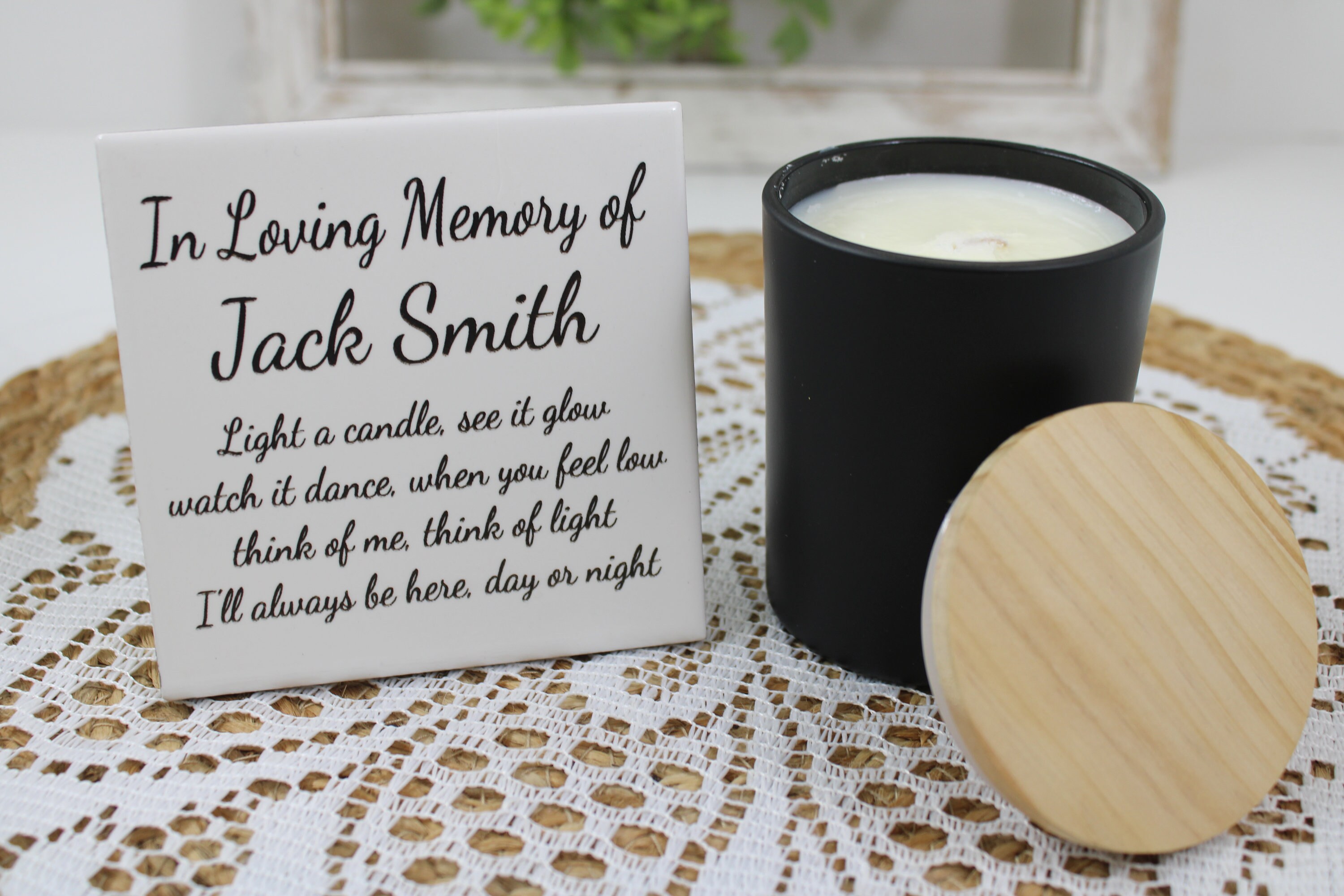 Sympathy Candle Gift Sympathy Gift Memorial Candle Condolence Gift