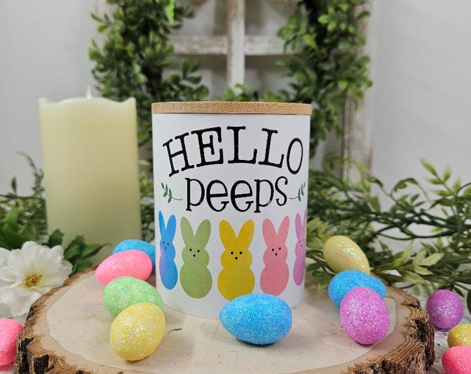 Easter Candle | Easter Gift | Peeps | Candy | Sublimated | Permanent Image | Easter Basket
