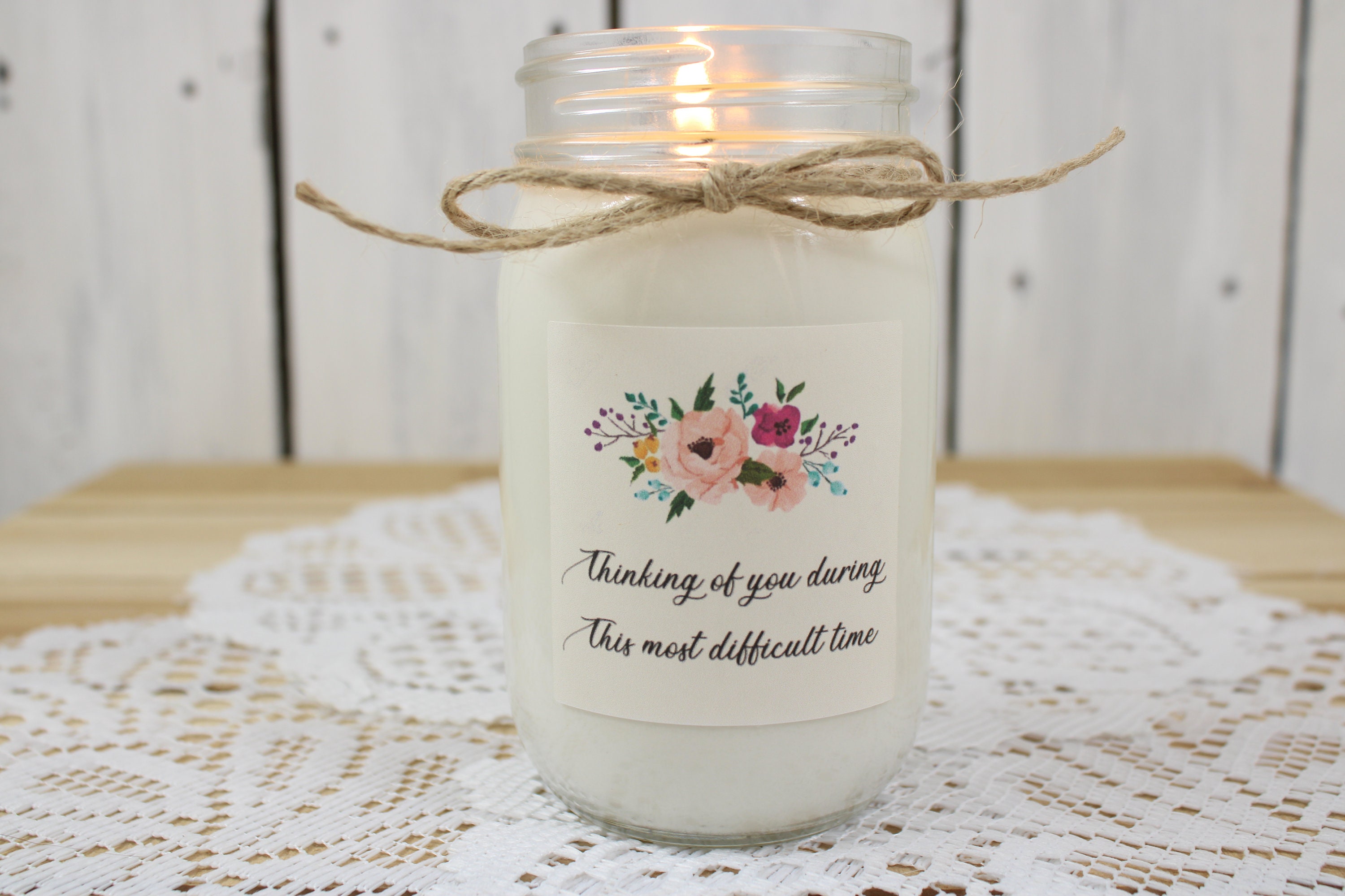 Sympathy Candle Gift Condolence Gift Box Condolence Candle Etsy UK