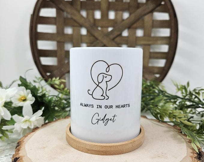 Pet Sympathy Gift | Sympathy Candle Gift | Planter | Funeral Gift | Memorial Candle | Condolence Gift | Memorial Gift | Bereavement Gift