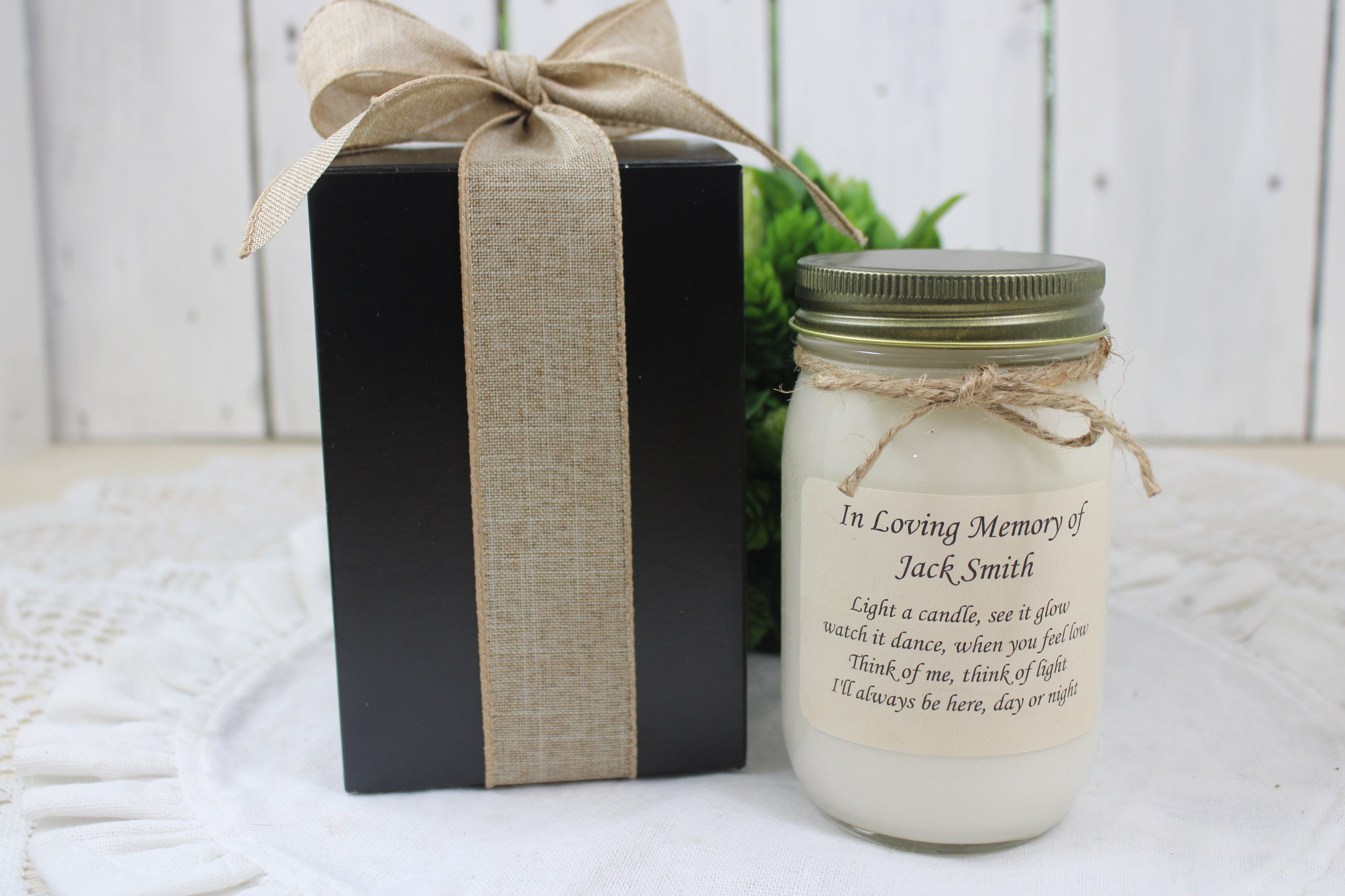 Sympathy Gift Sympathy Candle Gift Memorial Candle Condolence