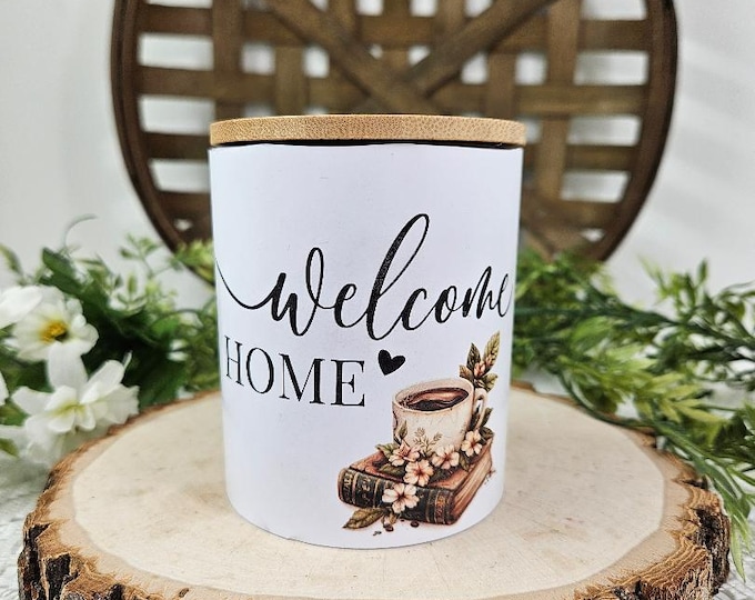 New Home Gift | Housewarming Gift | Realtor Closing Gift | New Homeowner | Scented Candle | 11 oz. Candle | Welcome Home | Sublimated |