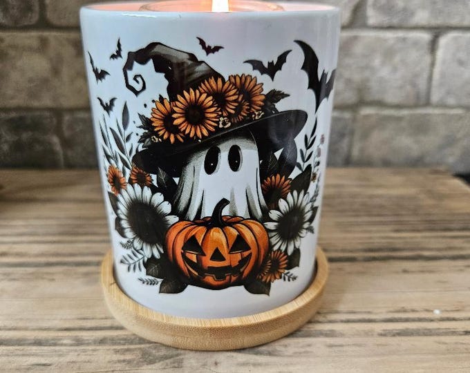 Halloween Candle | Planter | Scented Candle | Container Candle | Permanent Print on Jar