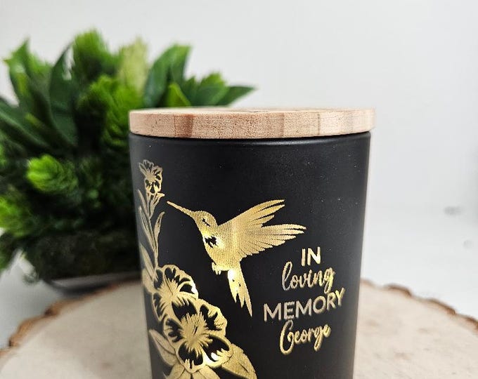 Sympathy Candle | Engraved Memorial Gift | Sorry for Loss