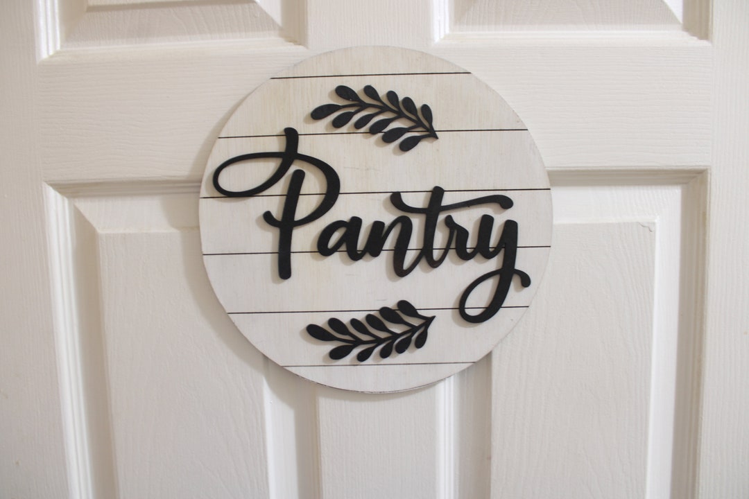 Wood Pantry Sign Door Sign Pantry Home Decor Kitchen Etsy