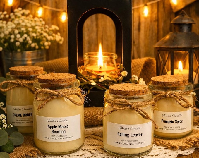 Milk Jar Soy Candle | 7 oz Home Decor Candle