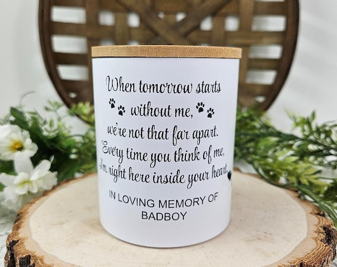 Pet Sympathy Gift | Sympathy Candle Gift | Planter | Memorial Candle | Condolence Gift | Memorial Gift | Bereavement Gift
