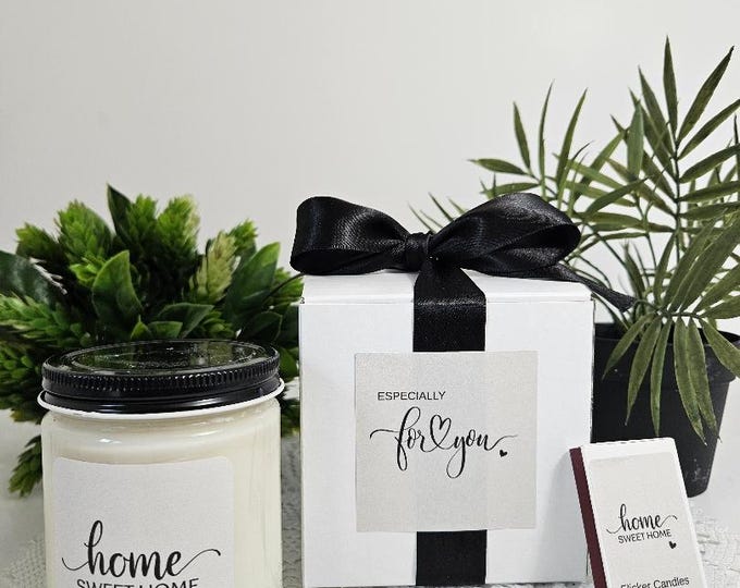 Home candle | Home Sweet Home | Home Decor | Apt. Gift | 9 oz Candle | Soy Candle | Realtor Gift |