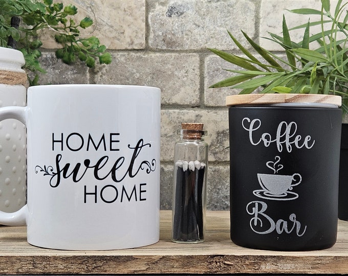 New Homeowner Gift | Home Sweet Home Mug| Housewarming Gift | Realtor Gift | Mug And Candle Gift | New Home Gift| Personalized Mug Gift Set|