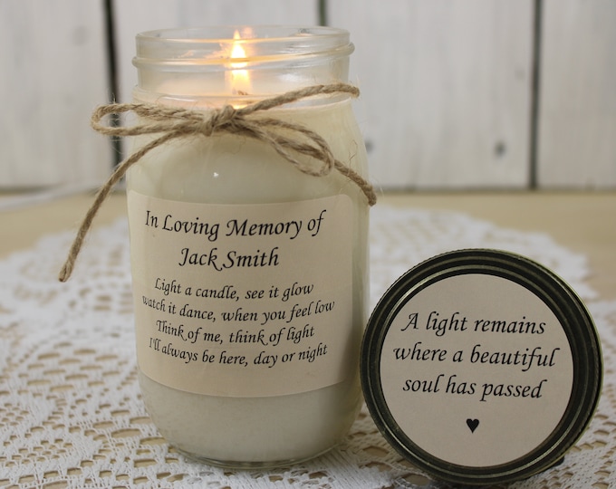 Sympathy Gifts | Condolence Gift | Memorial Candle | In Loving Memory | Loss of Loved One | In Memory | Bereavement Gift