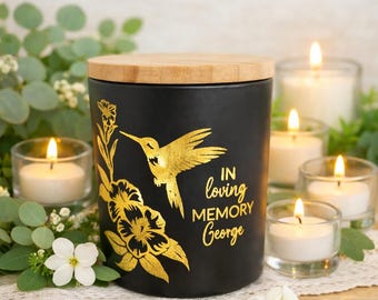 Sympathy Candle | Engraved Memorial Gift | Sorry for Loss