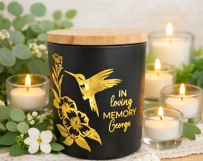 Sympathy Candle | Engraved Memorial Gift | Sorry for Loss
