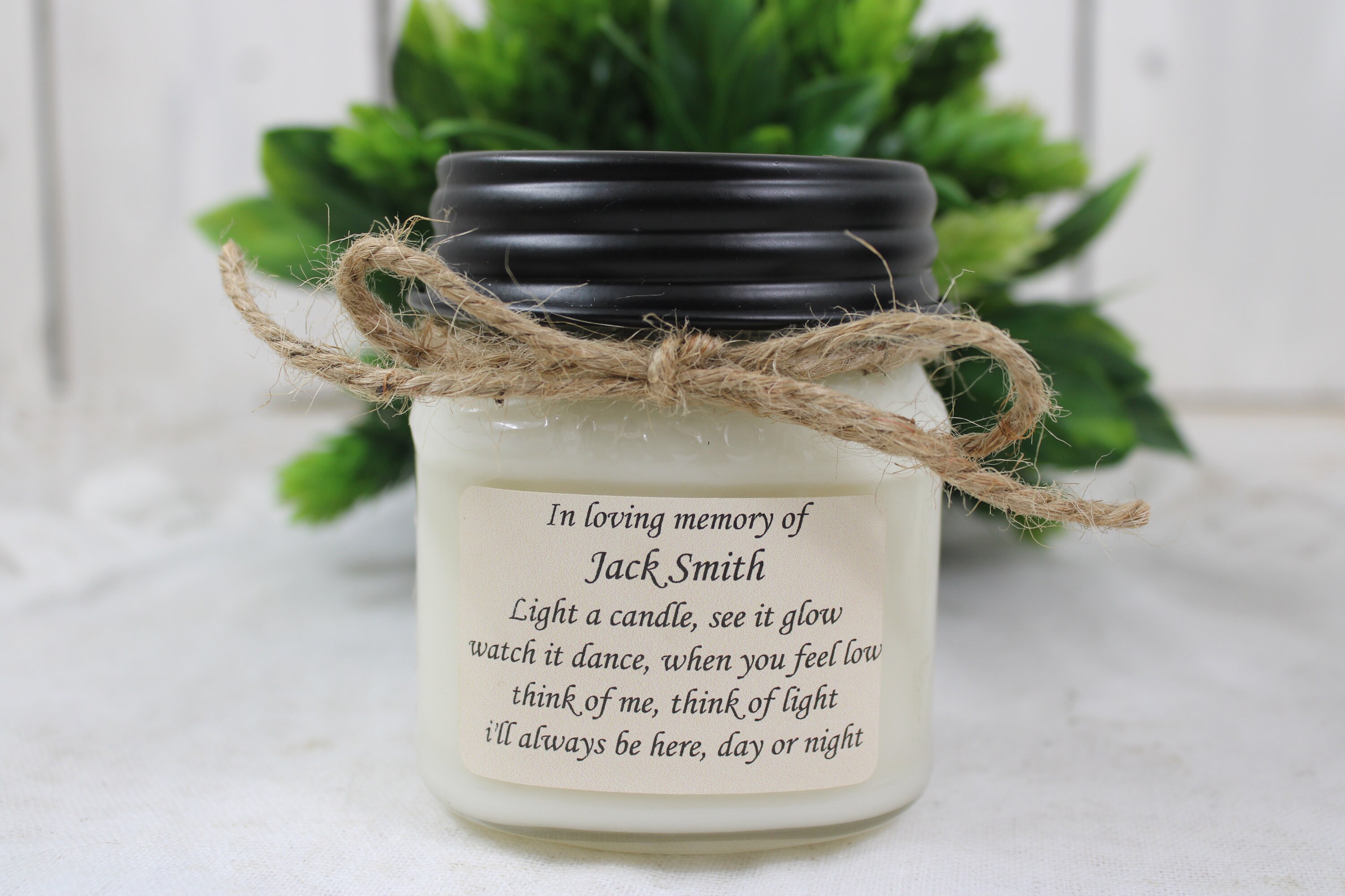 Sympathy Candle Gift Sympathy Gift Memorial Candle Etsy
