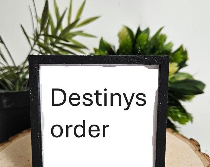 Personalized Framed Mini Wood Sign | Tiered Tray Decor | Make Your Own Sign | Wood Signs