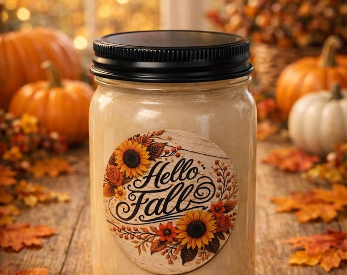 Fall Candle | Soy Candle | Fall Home Decor, Hand Poured