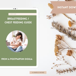 Breastfeeding Bodyfeeding Guide / Printable PDF | Lactation / First Time Mom / Breast Milk / Postpartum / Breastfeeding Position / Lactivist