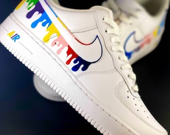 レインボー ドリップ カスタム ナイキ エア フォース 1