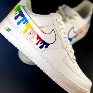 Regenbogen Drip Custom Nike Air Force 1