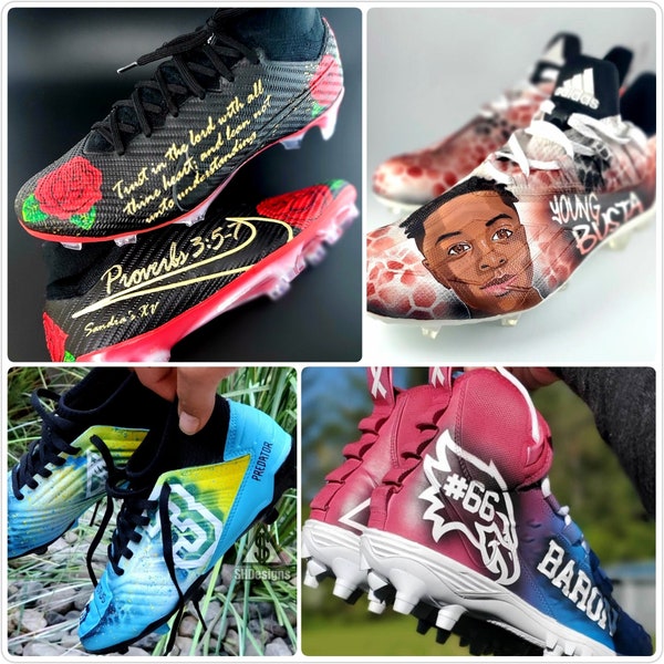 custom color football cleats