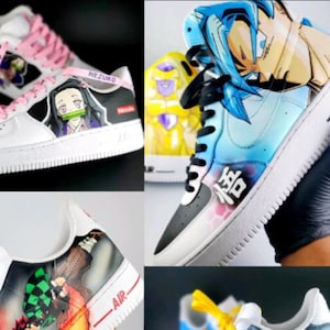 Custom Hand Painted Anime Nike Air Force 1