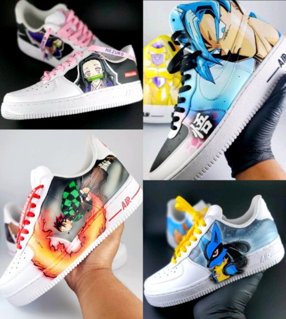 Nike air force 1 anime cheap custom