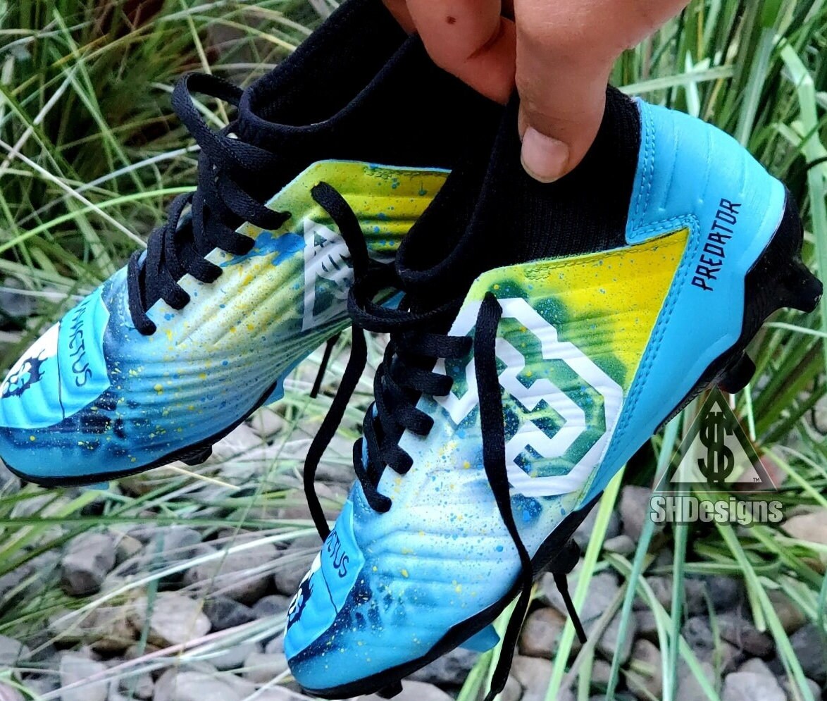 custom painted cleats