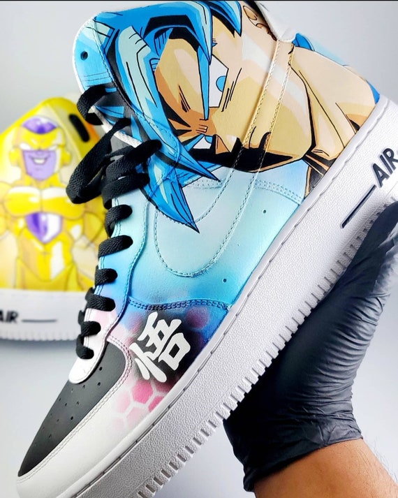 Custom Hand Painted Anime Nike Air Force 1 - Etsy display picture 2