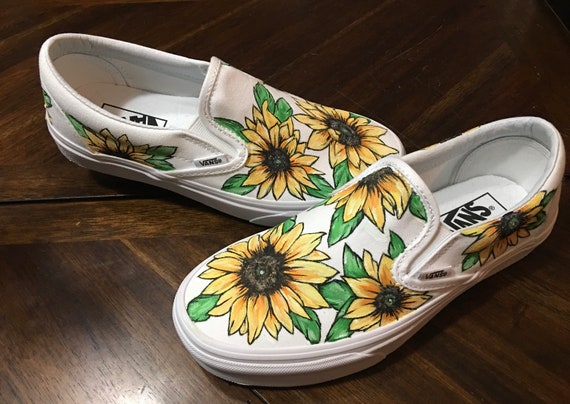 sunflower vans etsy