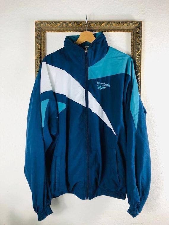 Vintage Reebok Jacket Retro Track Jacket from the 80s 90s for | Etsy