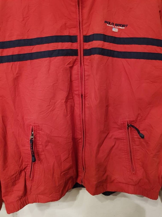 XL Vintage Ralph Lauren jacket reversible red and… - image 5