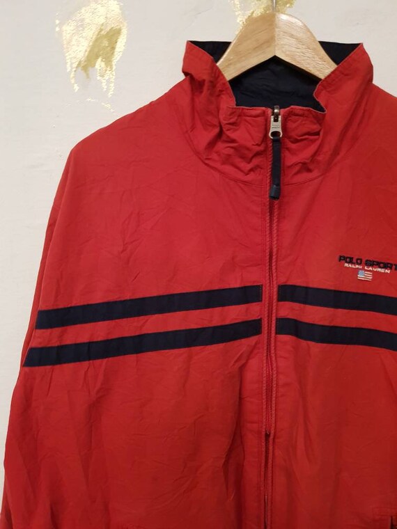 XL Vintage Ralph Lauren jacket reversible red and… - image 2