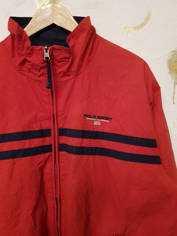 XL Vintage Ralph Lauren jacket reversible red and… - image 4
