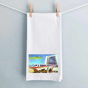Vintage Florida Contemporary Dish Towel,Kitchen Towel,Housewarming Gift,Wedding Gift,Flour sack,Air BNB,Bridal Gift,vacation,tea towel,FL