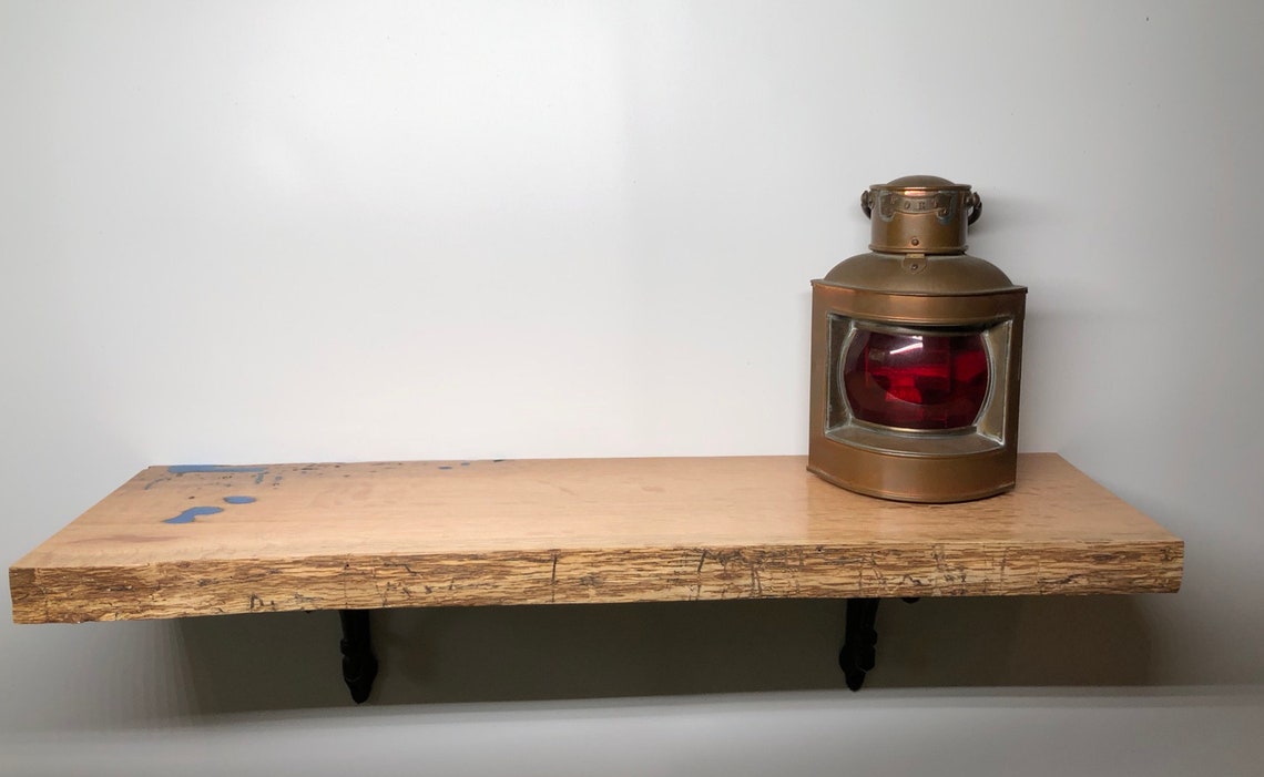 Live Edge Red Oak Shelf Etsy