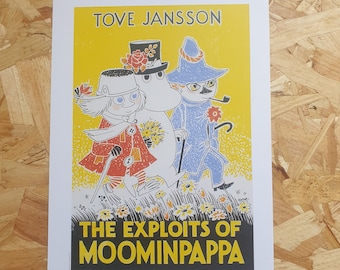 Tove Jansson Vintage Moomin Prints - Official Illustrations A4 ready to frame children's book artwork