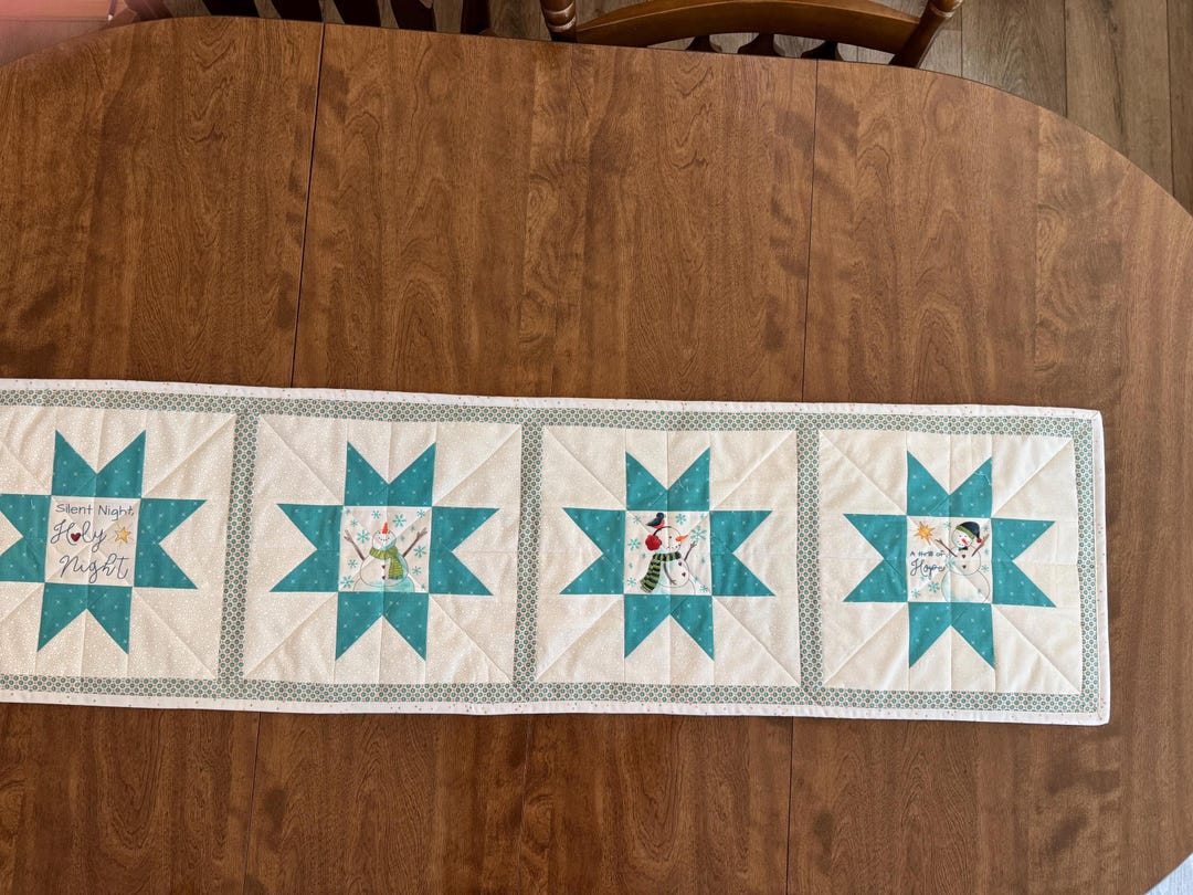 Frosty Fun Table Runner, Holiday Cheer, A Head Start on the Holidays - Etsy