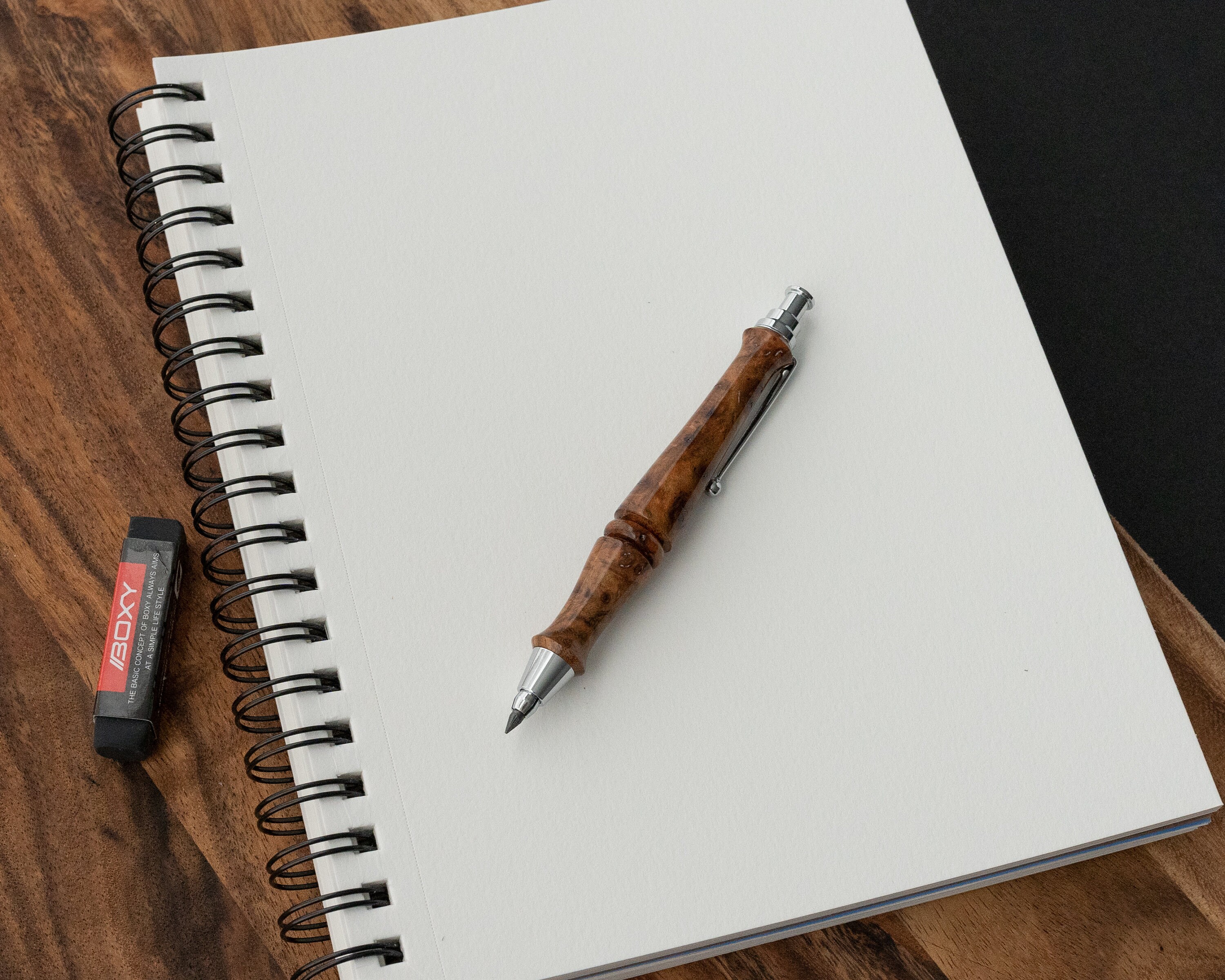  Wooden Sketch Pencil Black Poisonwood Burl 3mm Etsy