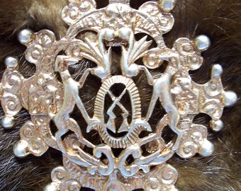 Nettie Rosenstein Gilt Sterling Silver, Vintage, Fur-Coat- Dress Clip, Rare, Exquisite