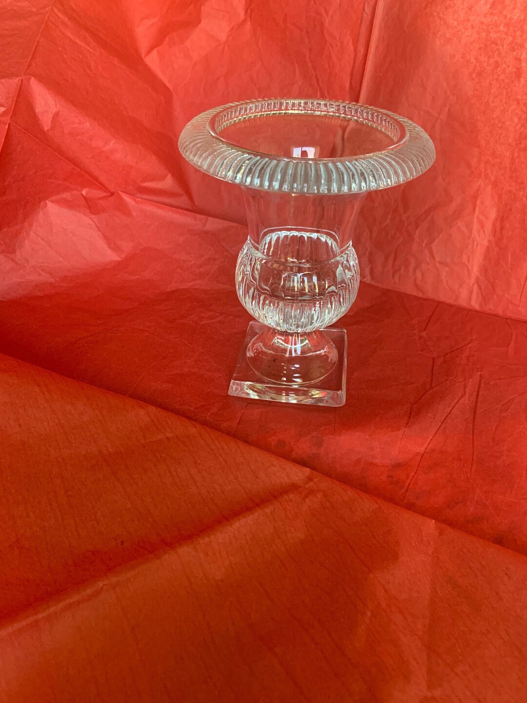 Crystal Urn Vase Etsy