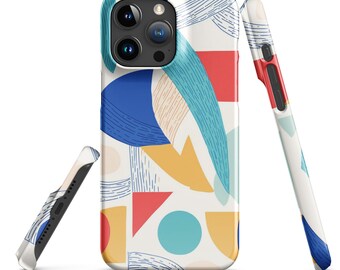 Custodia a scatto per iPhone con forme astratte: arte ispirata a Matisse